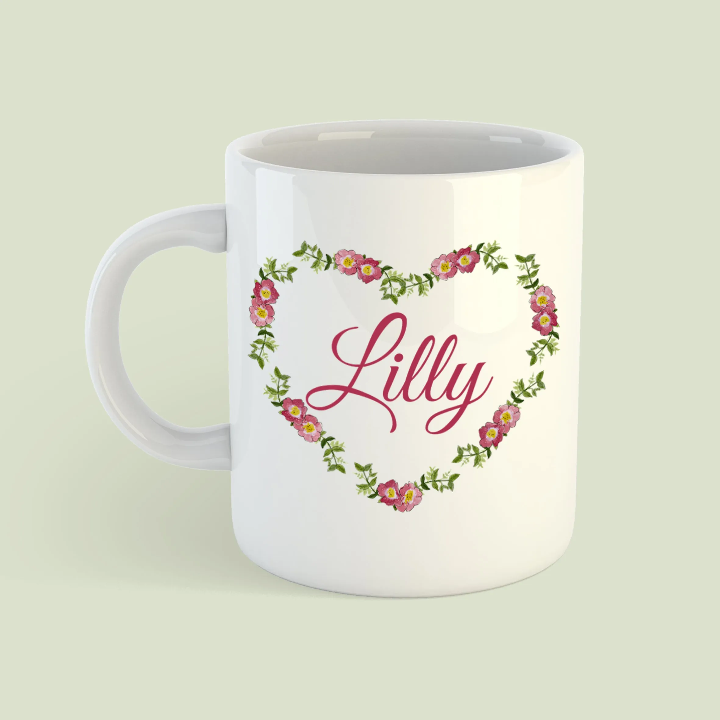 Heart Wreath Collection Mug