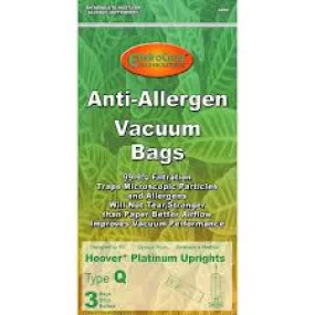 HOOVER, Q,PAPER BAGS- 3PK, ALLERGEN, ENVIROCARE