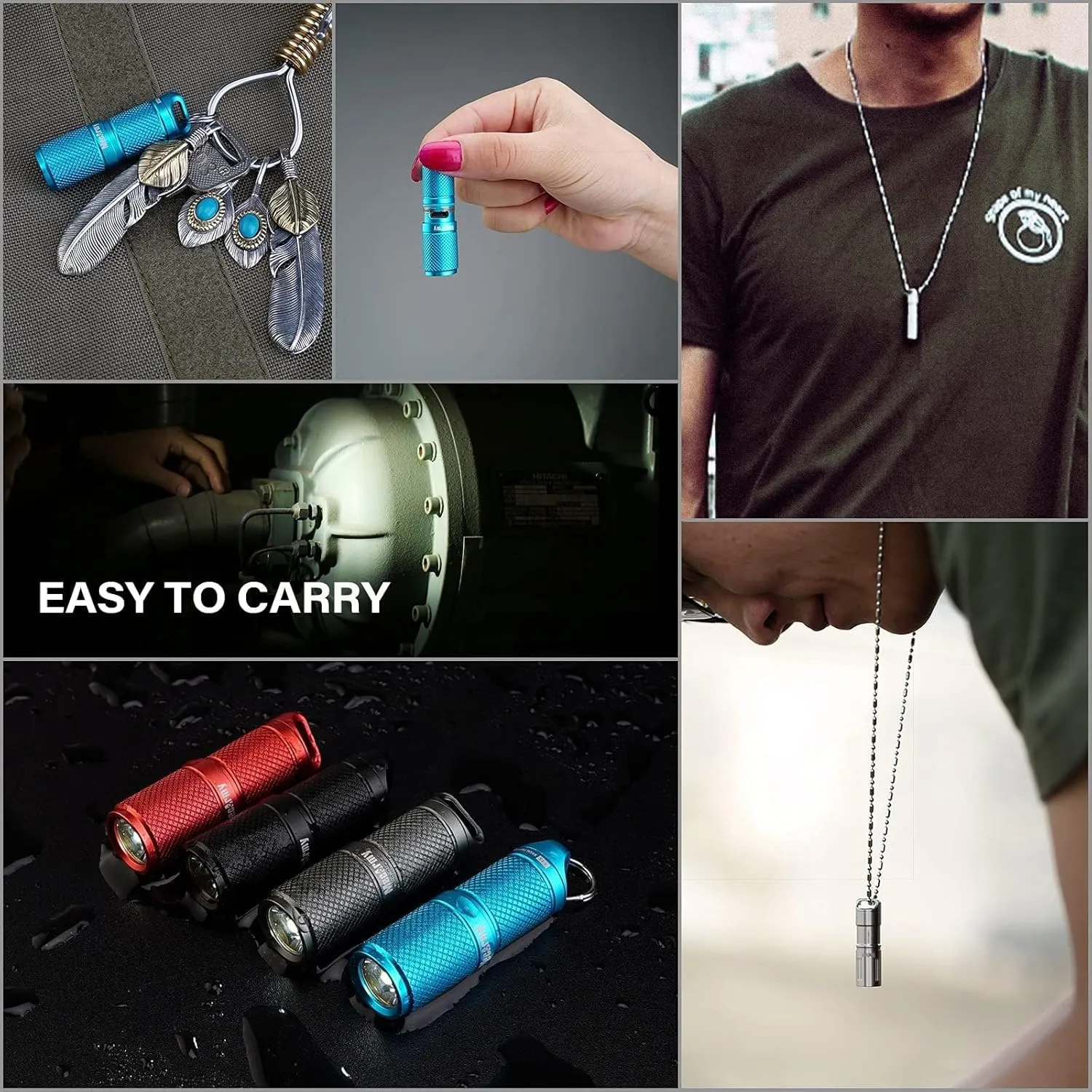 Illumine X4S 130 Lumens Mini Rechargeable Aluminum Keychain Flashlight