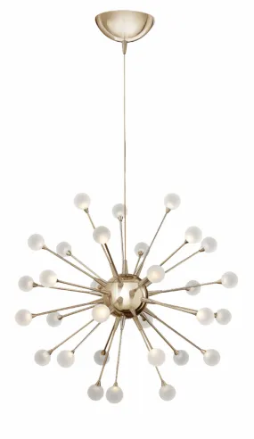 IMPULSE LED ORB CHANDELIER, POLISHED GOLD