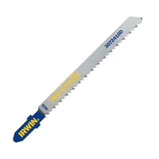 Irwin T-Shank Down Cutting 4" 10 TPI Carbon Fleam Ground Jig Saw Blade