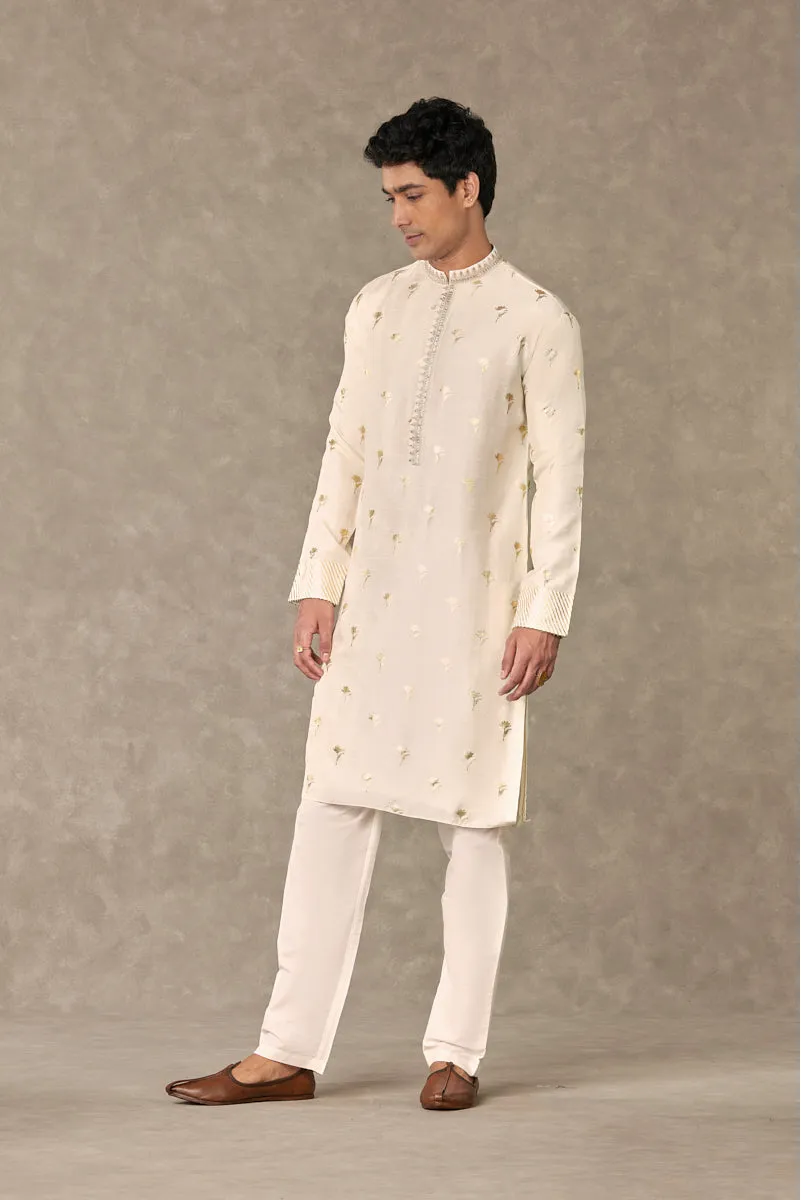 Ivory Wine Garden Kurta Set