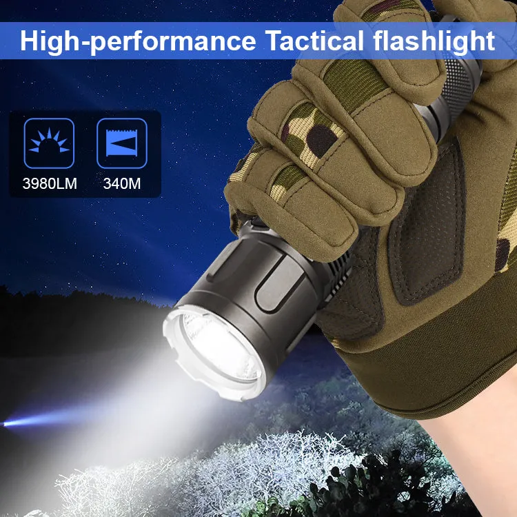 JETbeam® TH20 GUARDIAN 3900 Lumen Tactical Flashlight, LED Torch Flash Light, USB Rechargeable, Battery Included