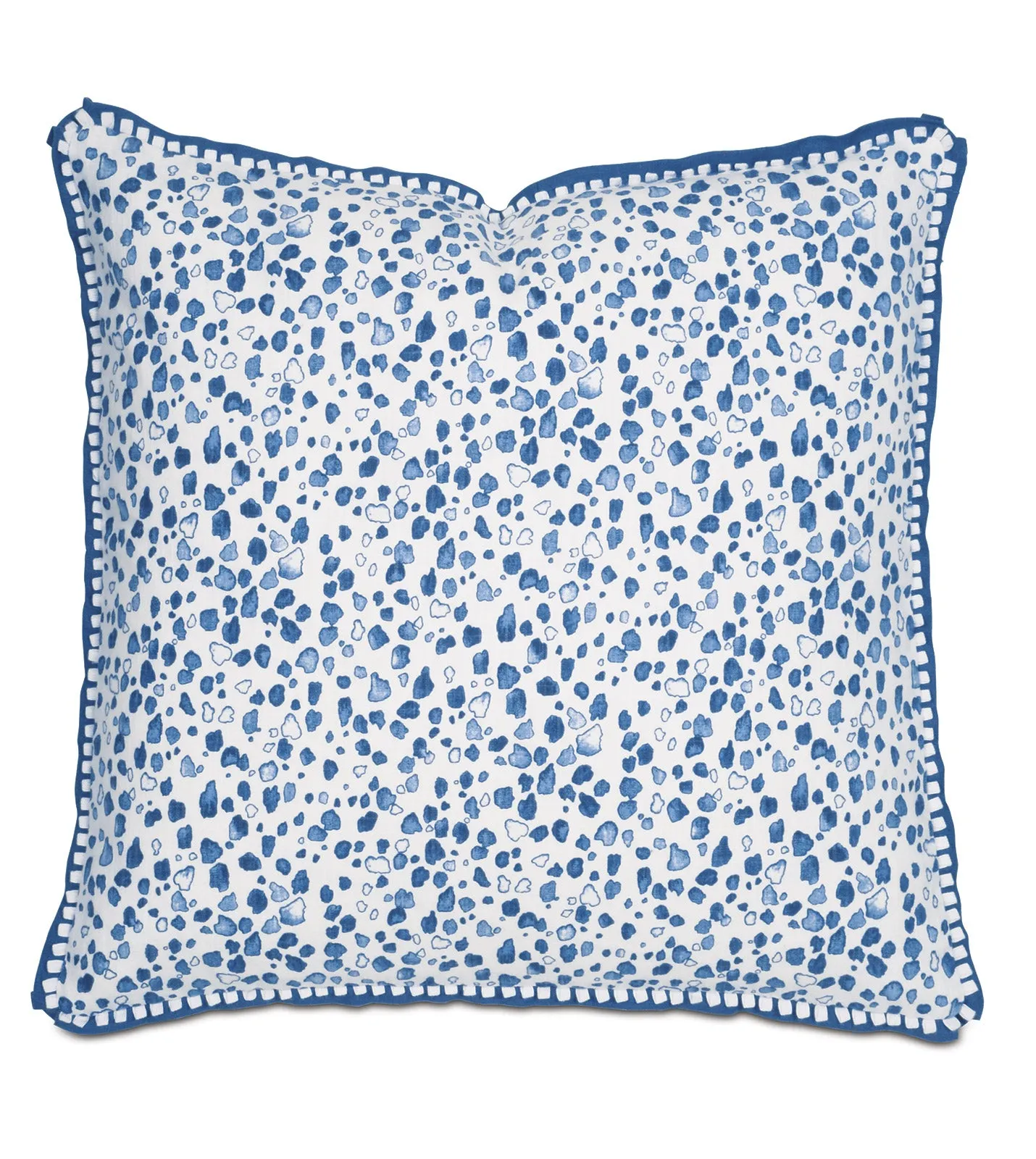 Khaleo Blue Speckled Throw Pillow Cover 22x22