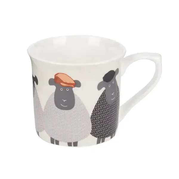 Kitchencraft China Sheep Fluted Mug