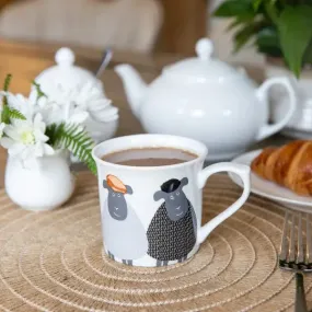 Kitchencraft China Sheep Fluted Mug