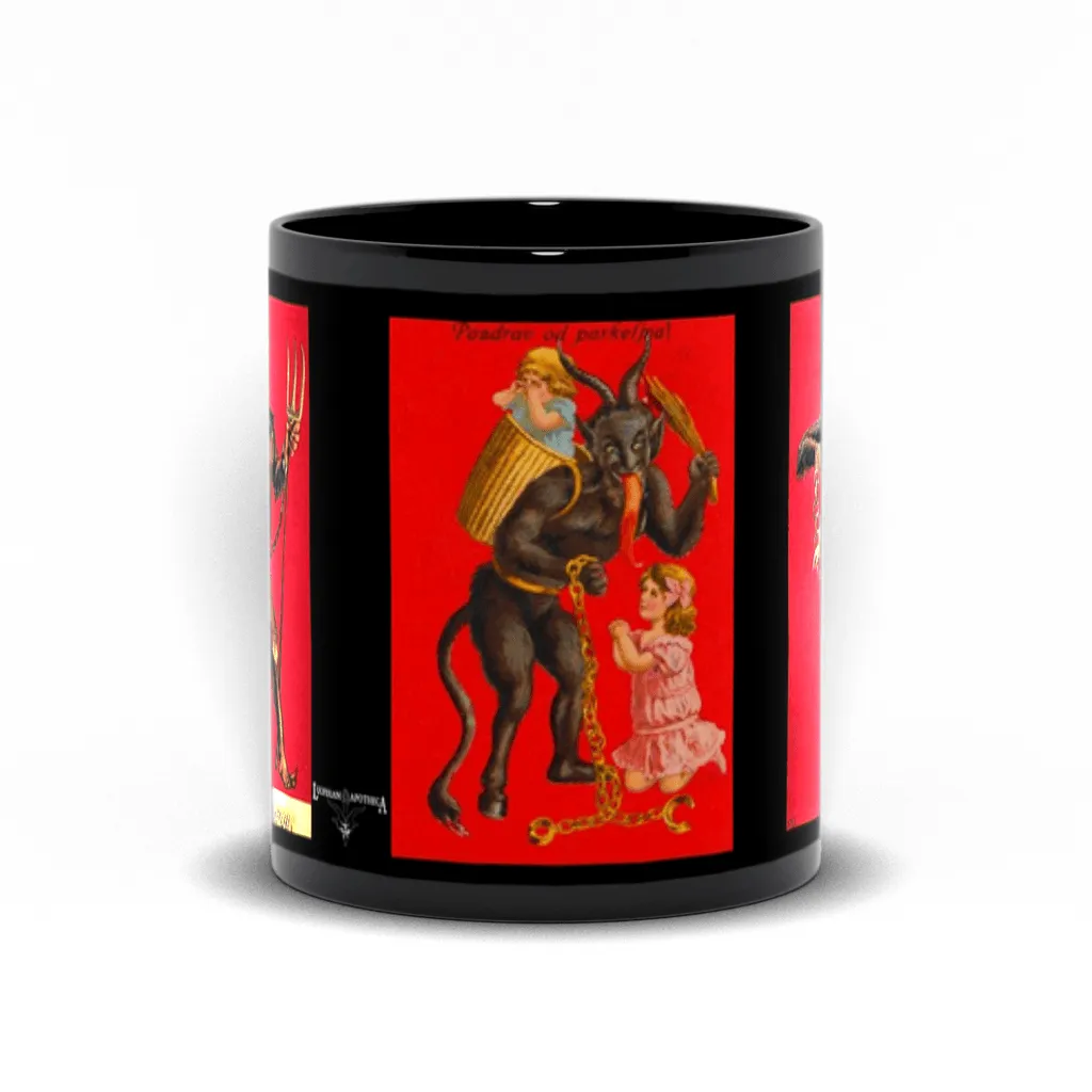 Krampus Black Mugs