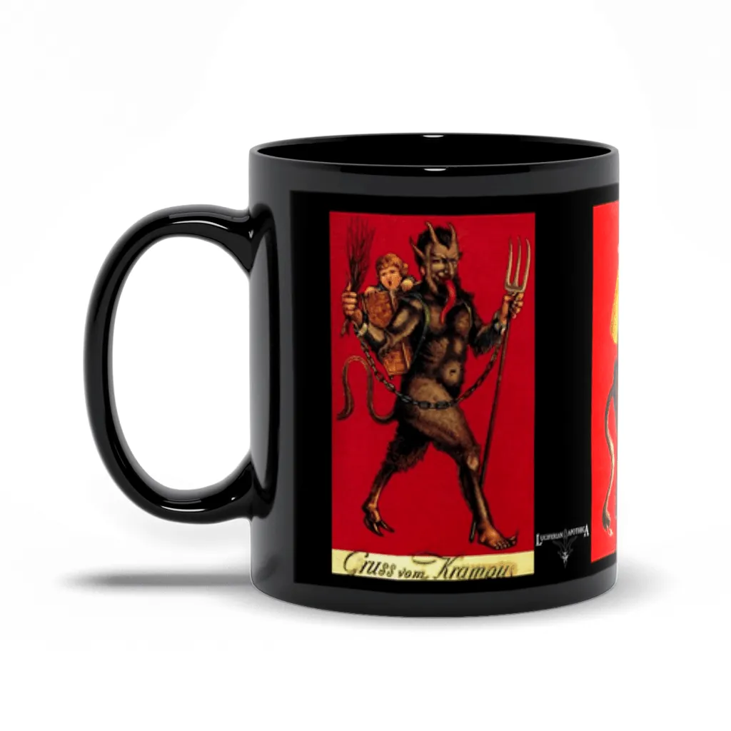 Krampus Black Mugs