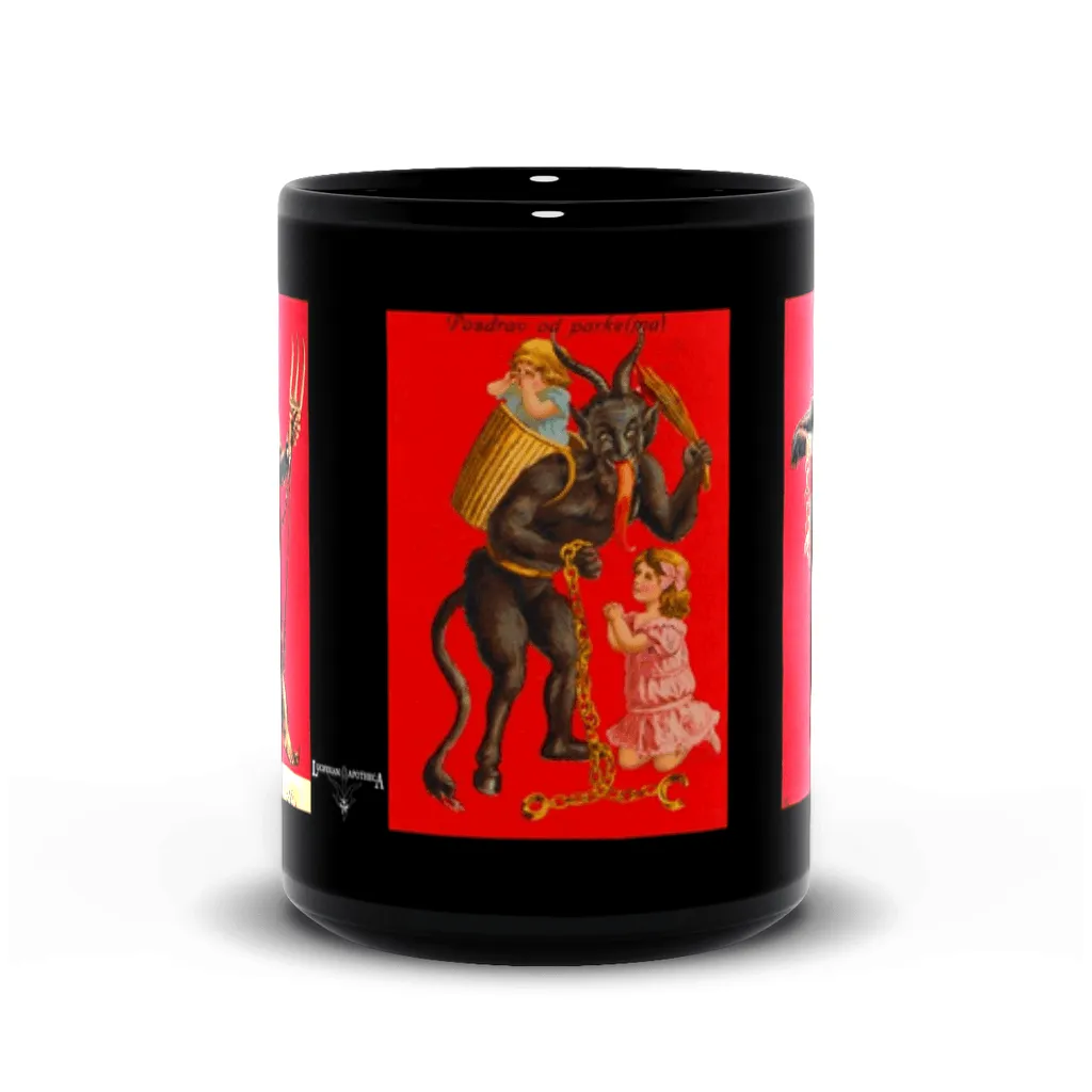 Krampus Black Mugs