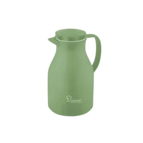 La gourmet Camelia 1.0L Glass Liner Vacuum Water Jug Green