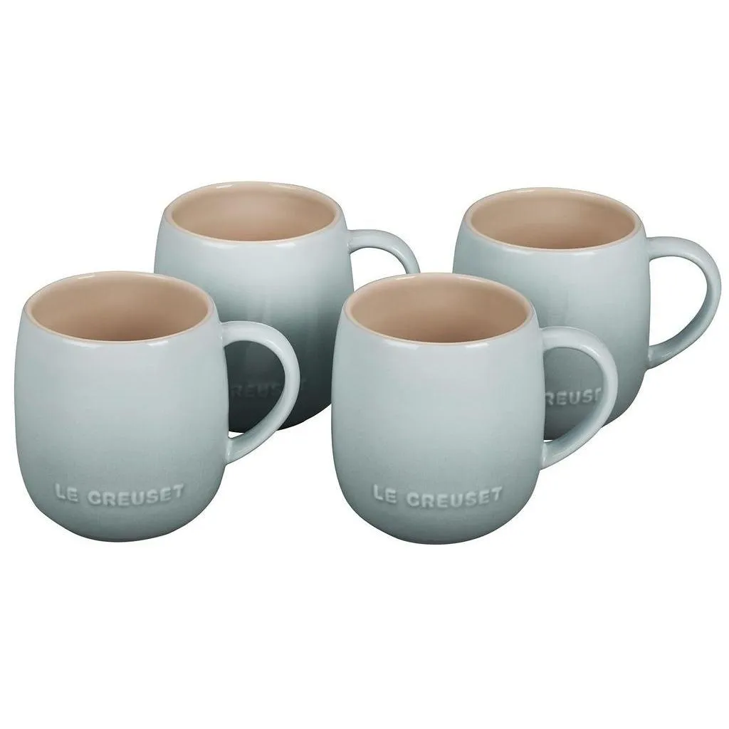 Le Creuset Stoneware Heritage Mugs 13 oz, Set of 4