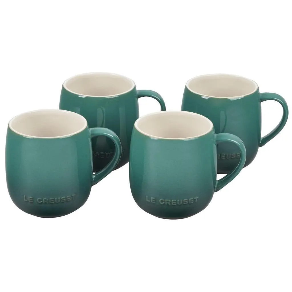 Le Creuset Stoneware Heritage Mugs 13 oz, Set of 4