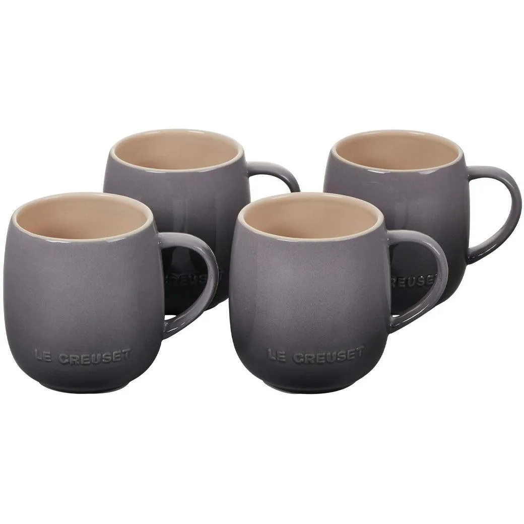 Le Creuset Stoneware Heritage Mugs 13 oz, Set of 4