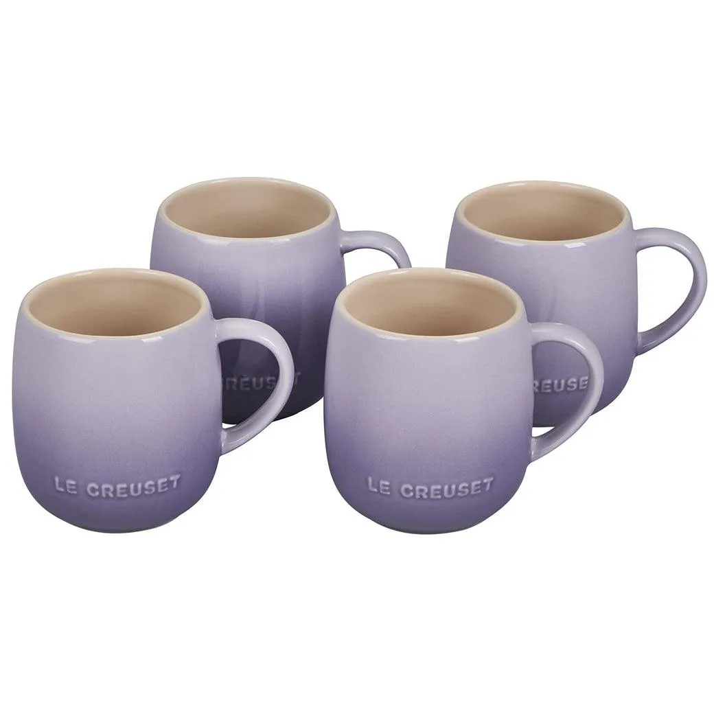 Le Creuset Stoneware Heritage Mugs 13 oz, Set of 4