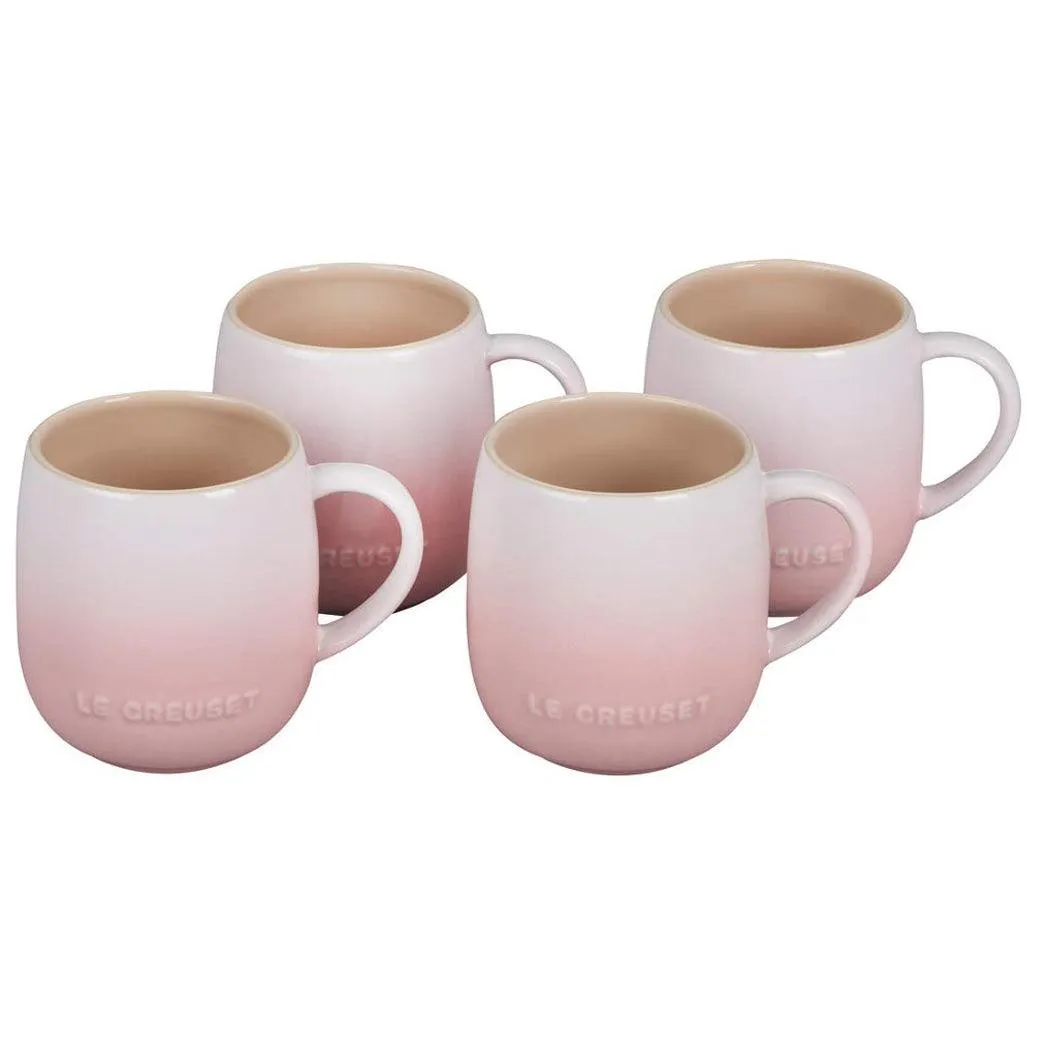 Le Creuset Stoneware Heritage Mugs 13 oz, Set of 4