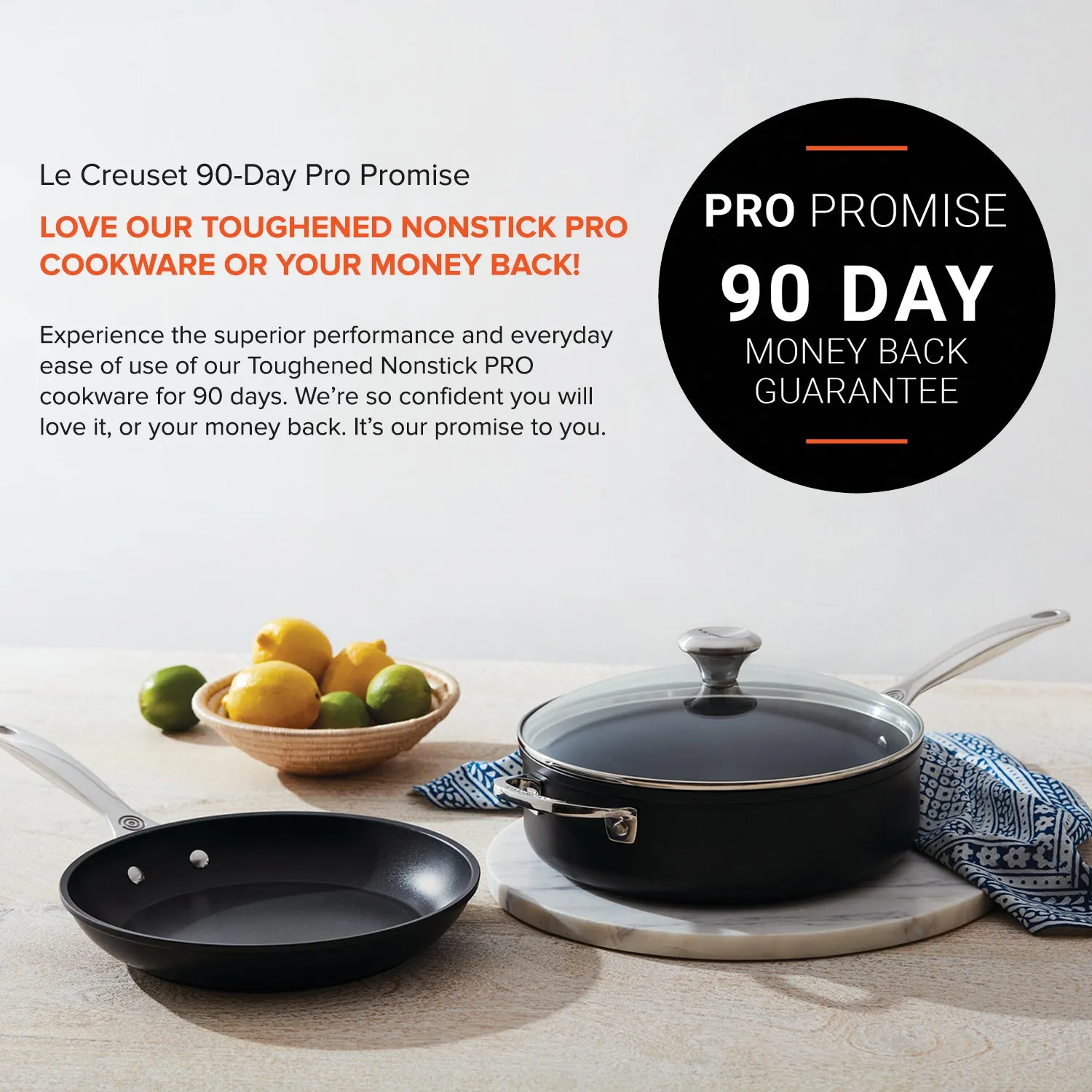 Le Creuset Toughened Nonstick PRO 6-1/3 qt. Stockpot with Glass Lid