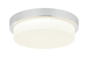 LED Ceiling Mount from the Durham Collection in Chrome Finish by Matteo Lighting