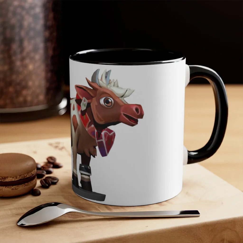 Light Brown Cow Accent Mug