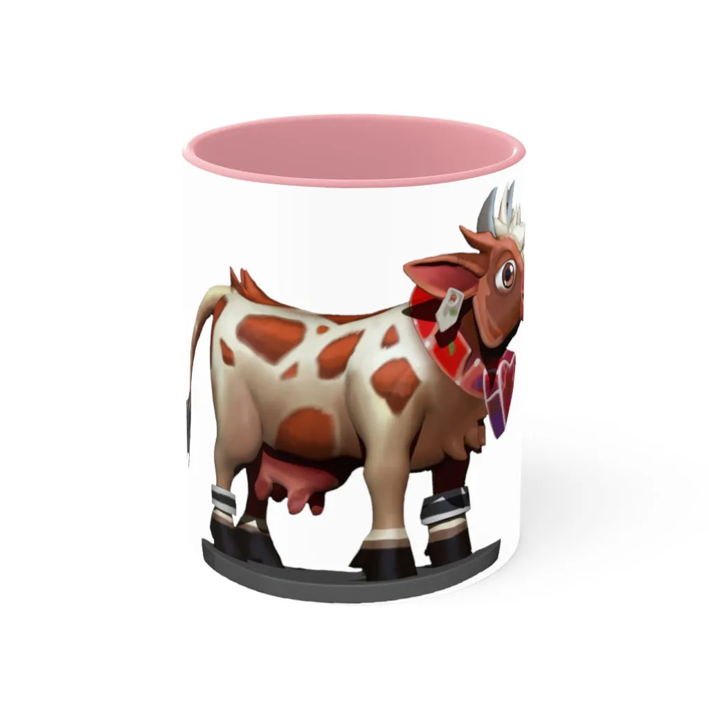 Light Brown Cow Accent Mug