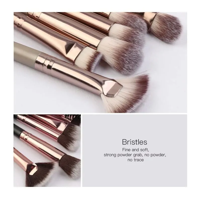 Long Makeup Brushes Set