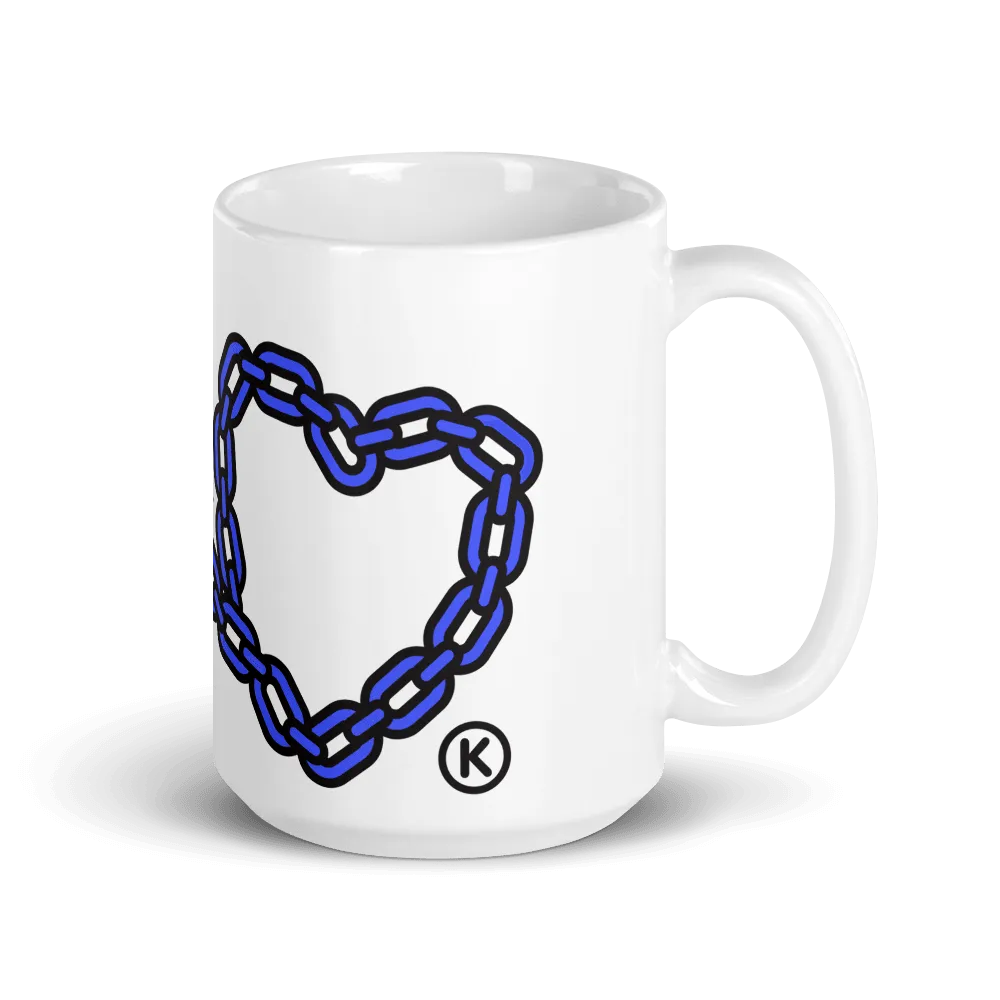 Love Hurts® White glossy mug