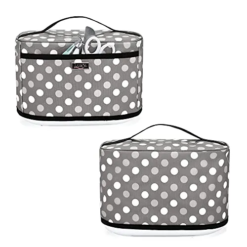 LUXJA Dust Cover Compatible with Cricut Mug Press (with a Front Pocket), Polka Dots