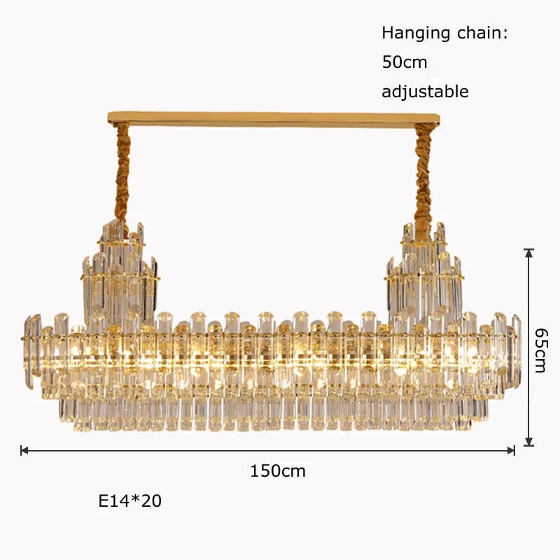 Luxury white Crystal Chandeliers for Living room, Dining room and villa Lighting