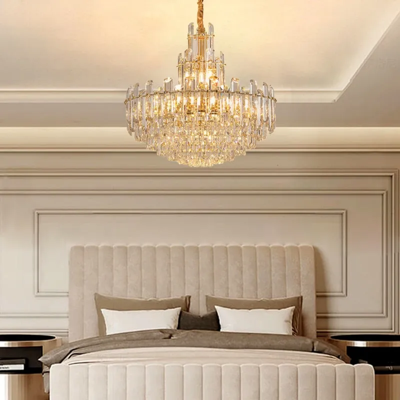 Luxury white Crystal Chandeliers for Living room, Dining room and villa Lighting