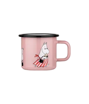 Moominmamma Retro Enamel Mug (3.7dl) - Pink