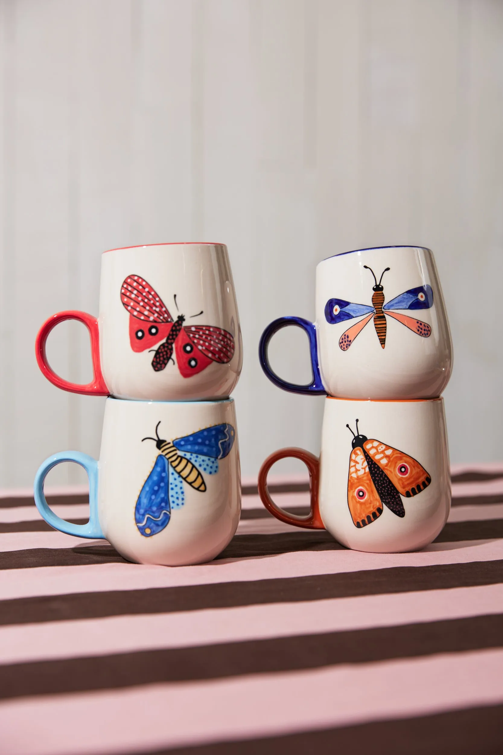 MOTH PARTY MUG BLUE