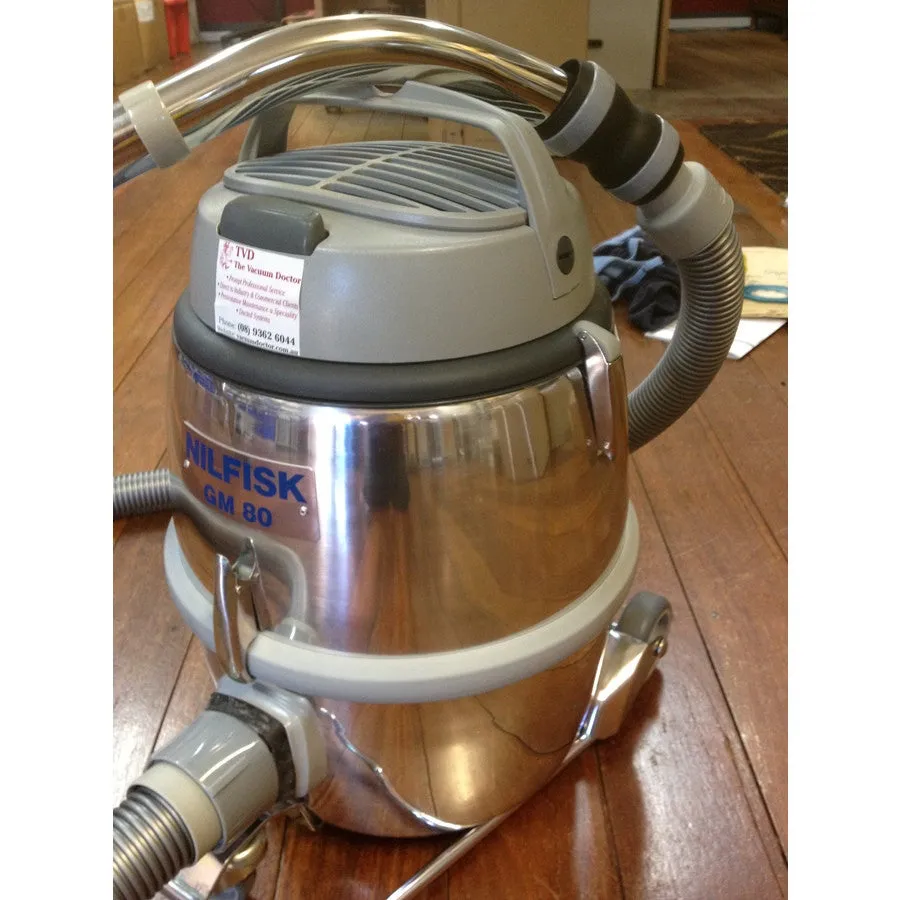 Nilfisk and Tellus GM80 Vacuum Base Complete With Inlet and Bag Spout