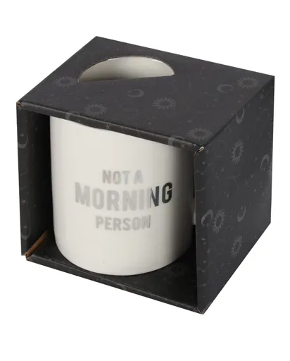 Not a Morning Person Money Mug - White