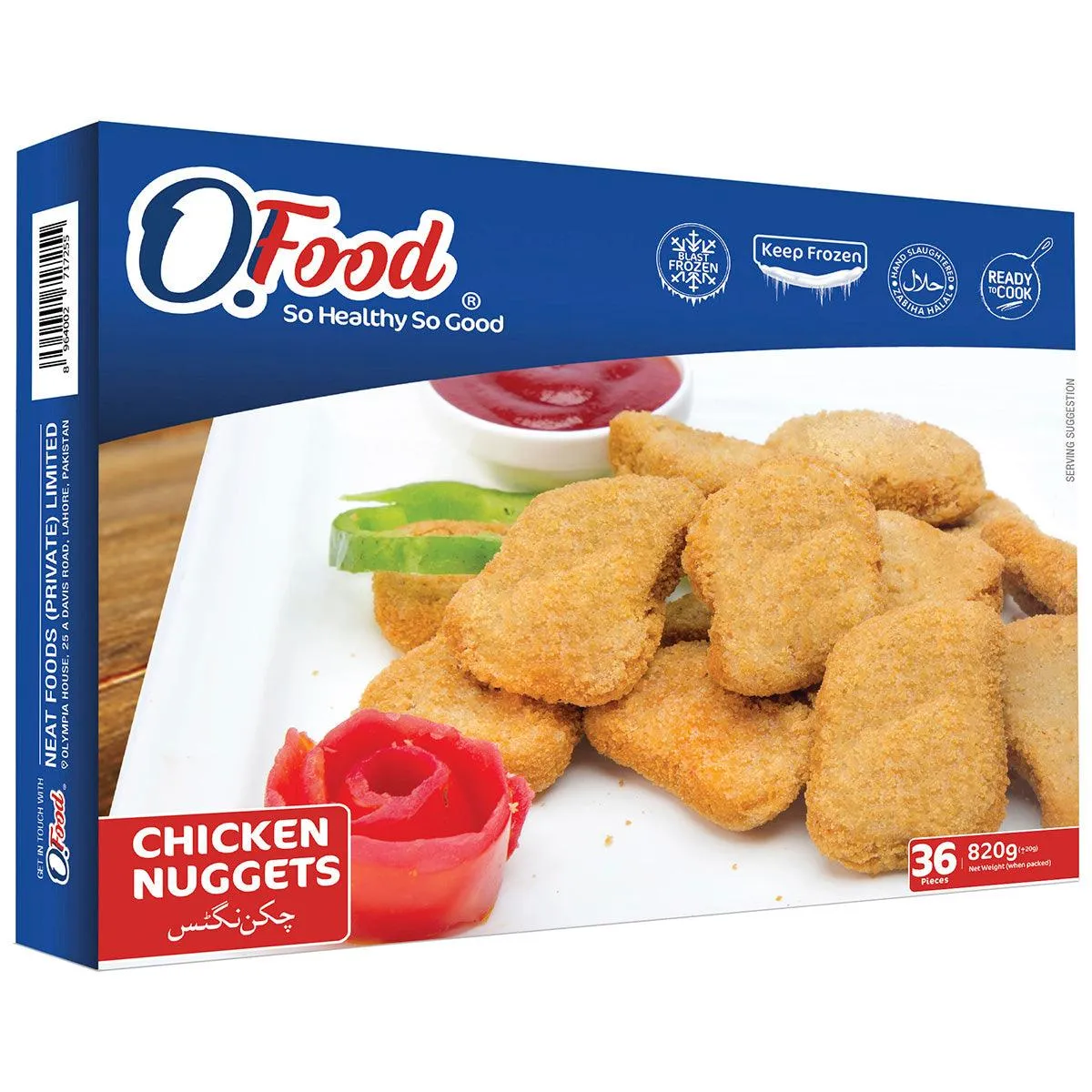 O.FOOD CHICKEN NUGGETS 36 PCS