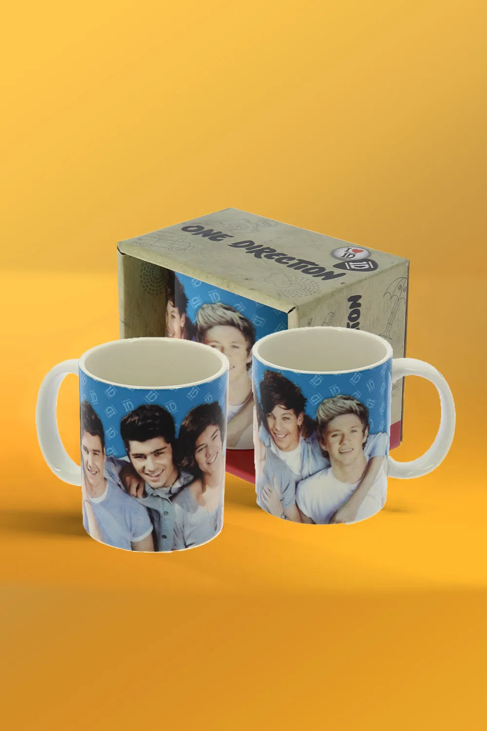 One Direction Blue Ceramic Mug with Gift Box