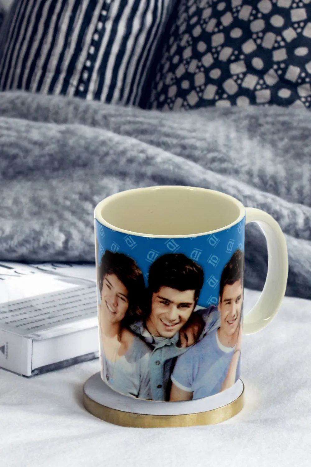 One Direction Blue Ceramic Mug with Gift Box