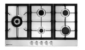 Parmco 900mm Stainless Steel 4 Burner Wok Gas Hob HO-6-9S-4GW