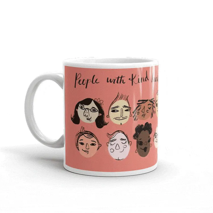 People With Kind Hearts Mug by Caitlin Alexander