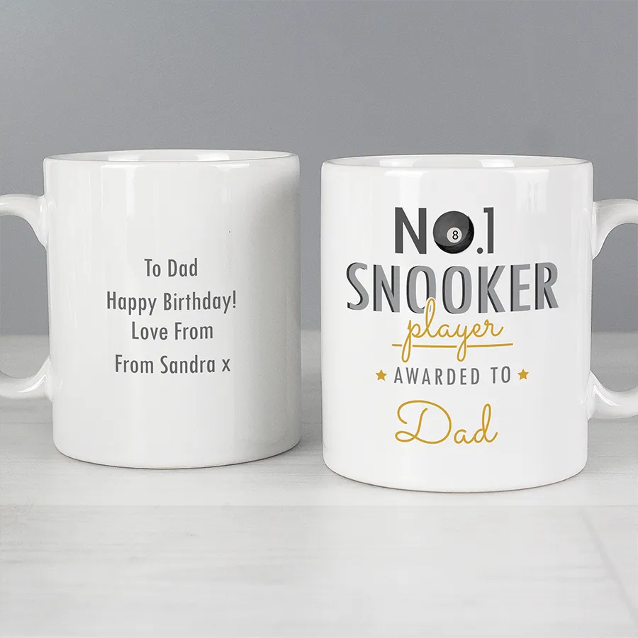 Personalised No.1 Snooker Fan Mug