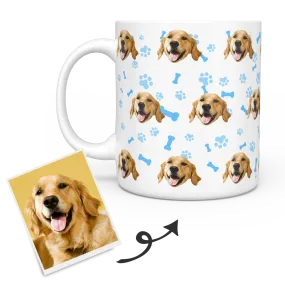 Personalized Mug With Dog Photo - Custom Pet Face Coffee Mugs