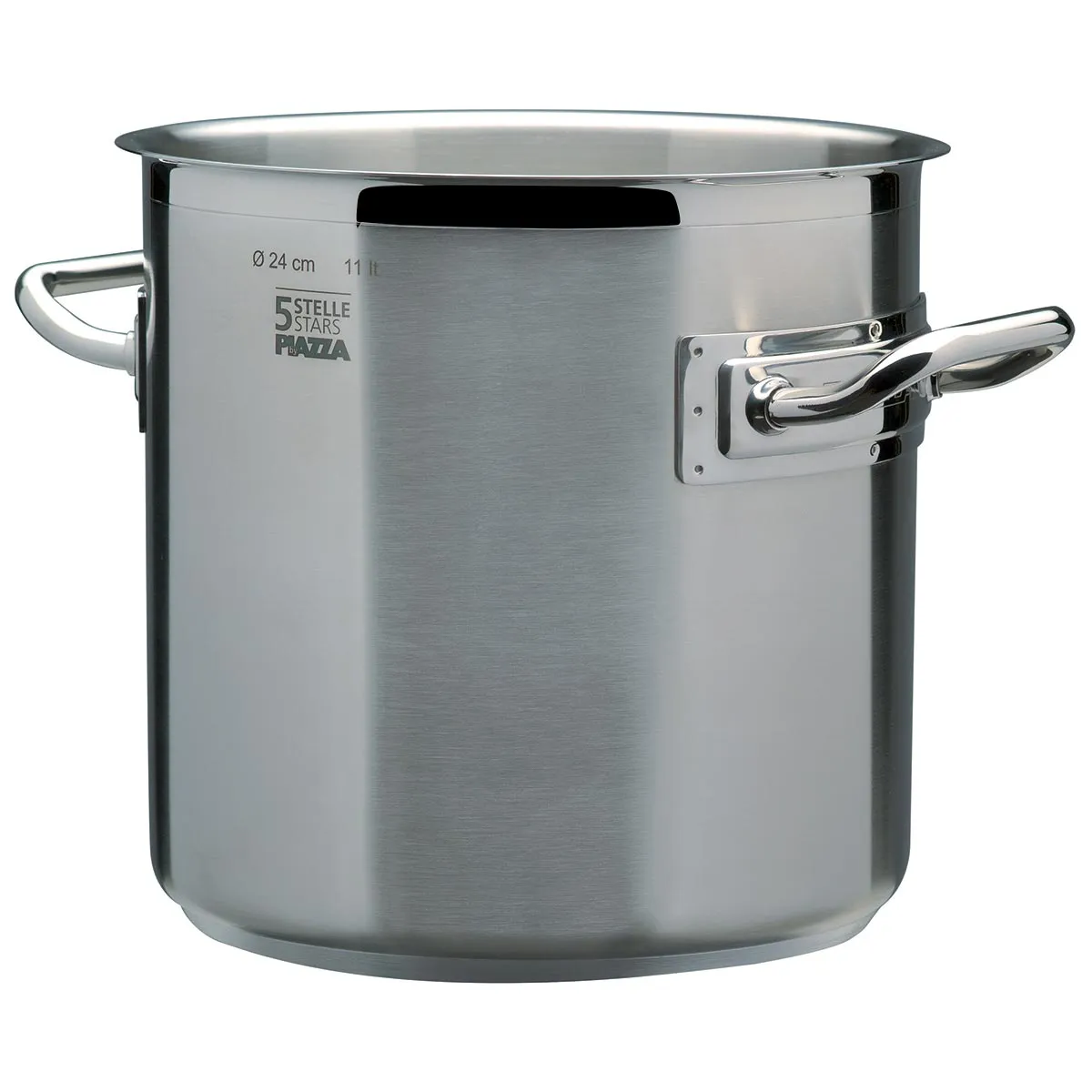 Piazza "5 Stars" Stainless Steel Stockpot, 6.6-Quart