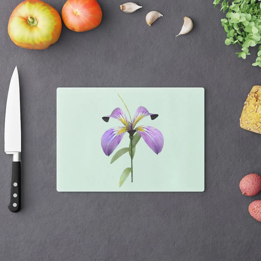 Purple Flower Cutting Board