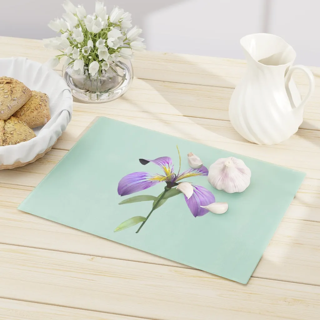 Purple Flower Cutting Board