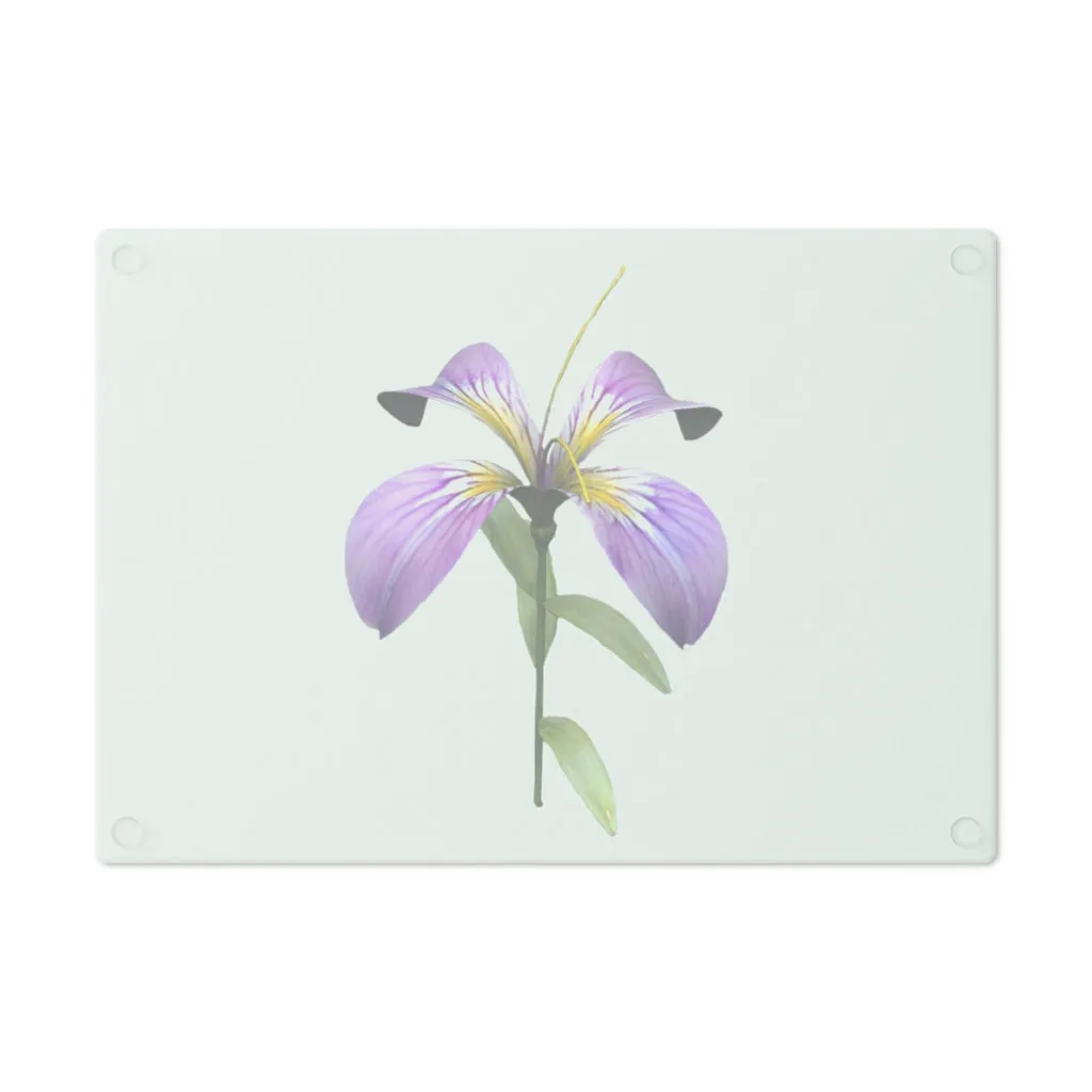 Purple Flower Cutting Board