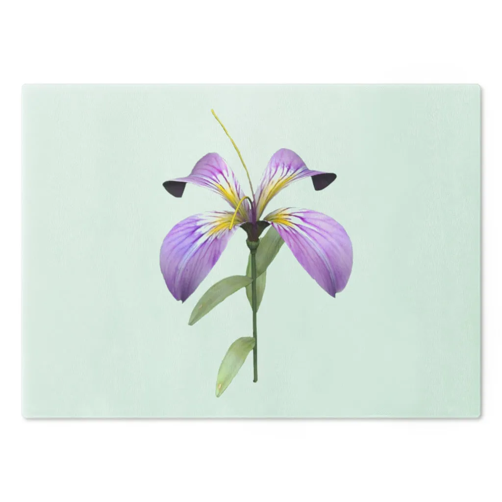 Purple Flower Cutting Board