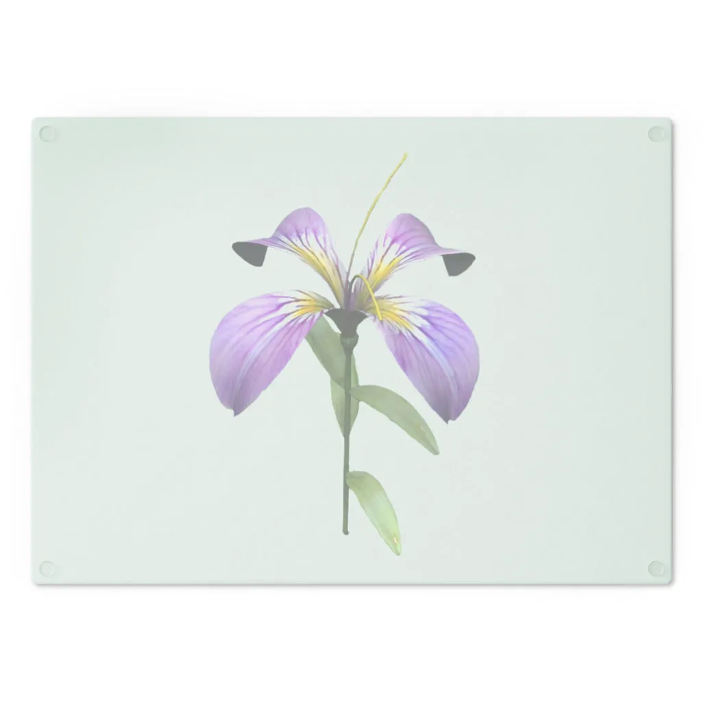 Purple Flower Cutting Board