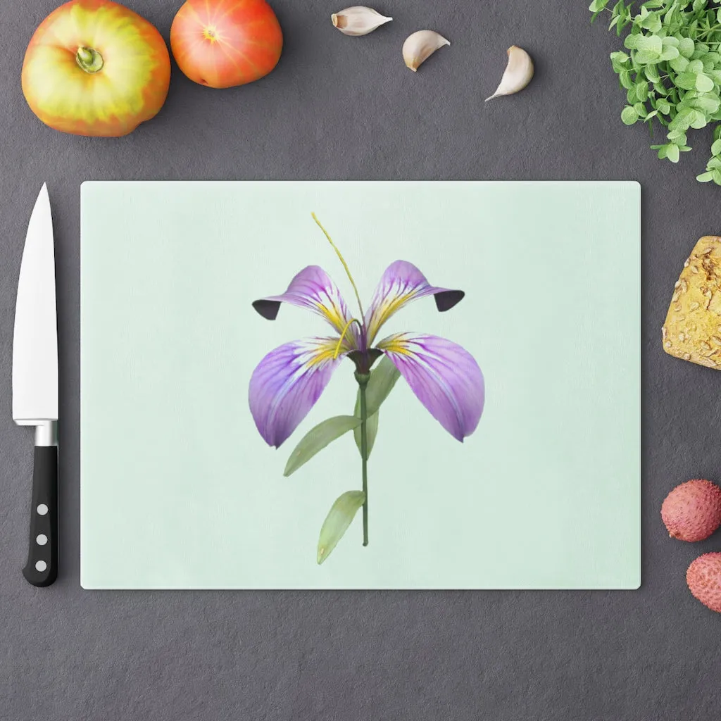 Purple Flower Cutting Board