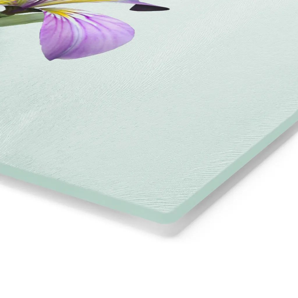 Purple Flower Cutting Board