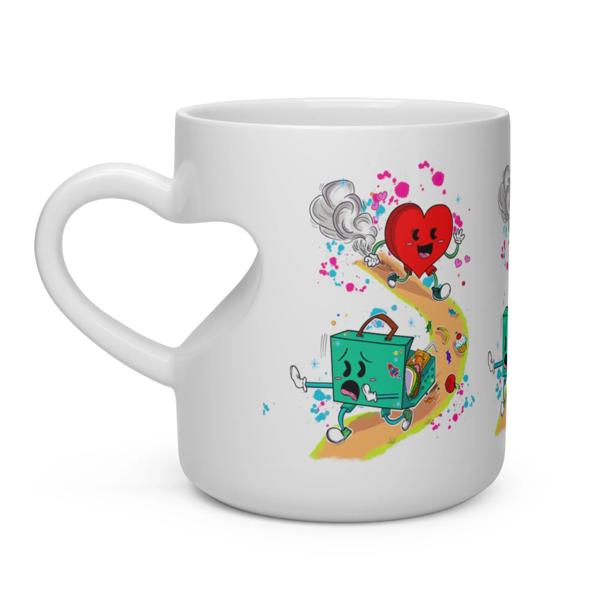 "The Heart Knows what it Wants" Heart Shaped Mug