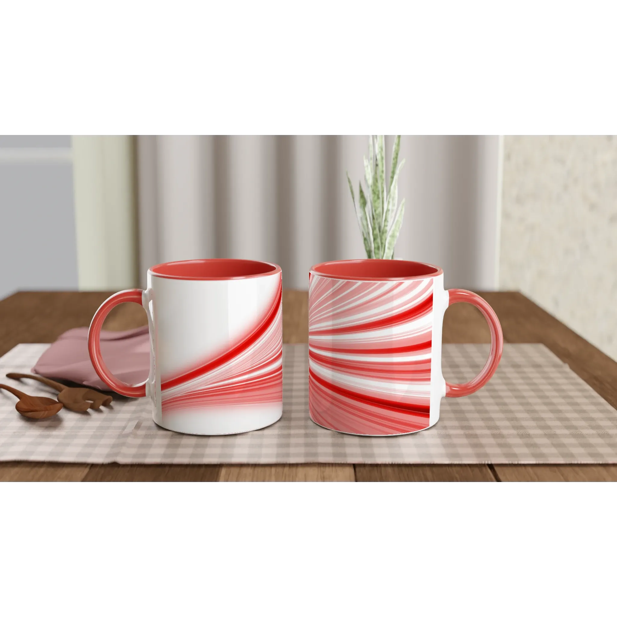 Red Flowing Mug | Red Ceramic Mug