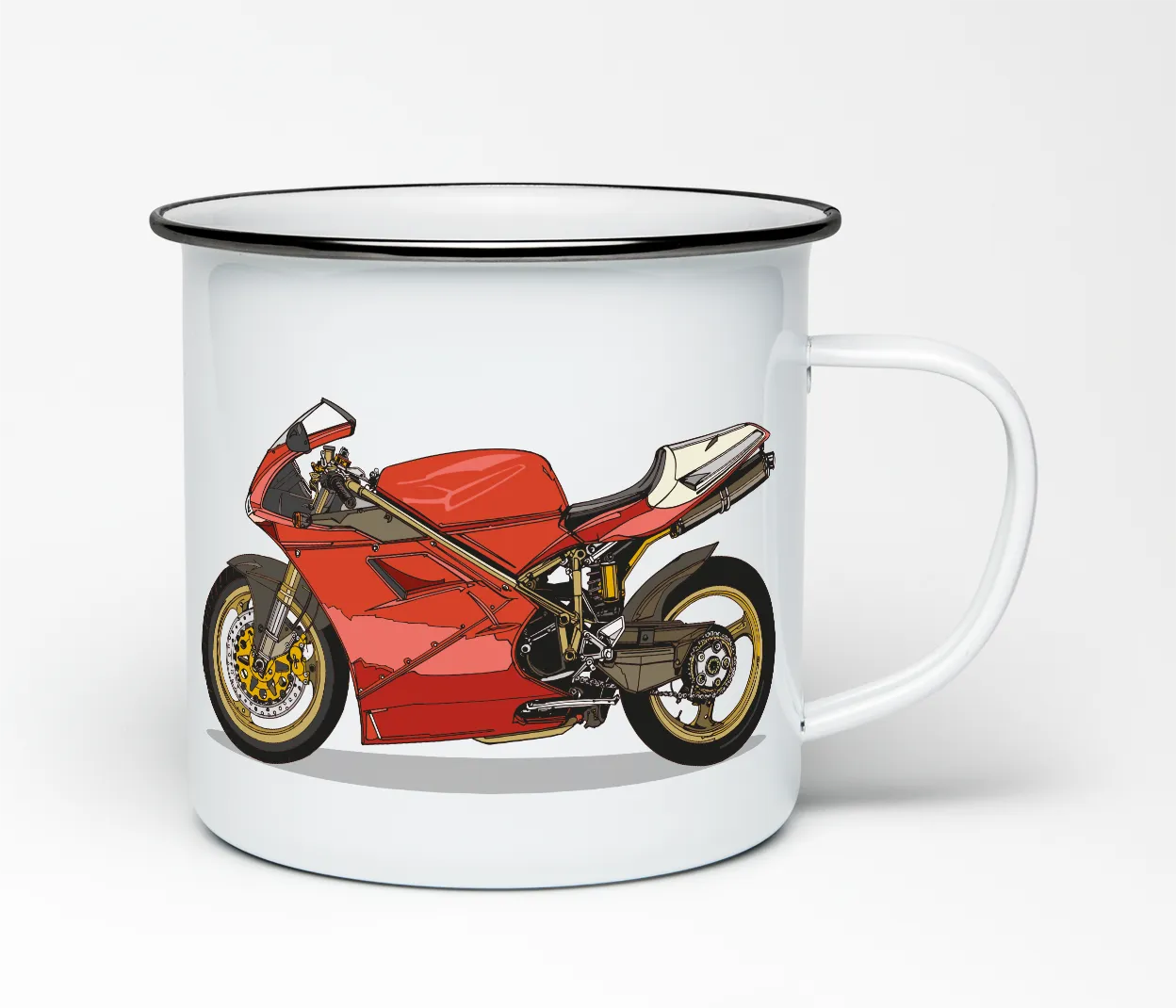 RETRO RR ENAMEL MUGS